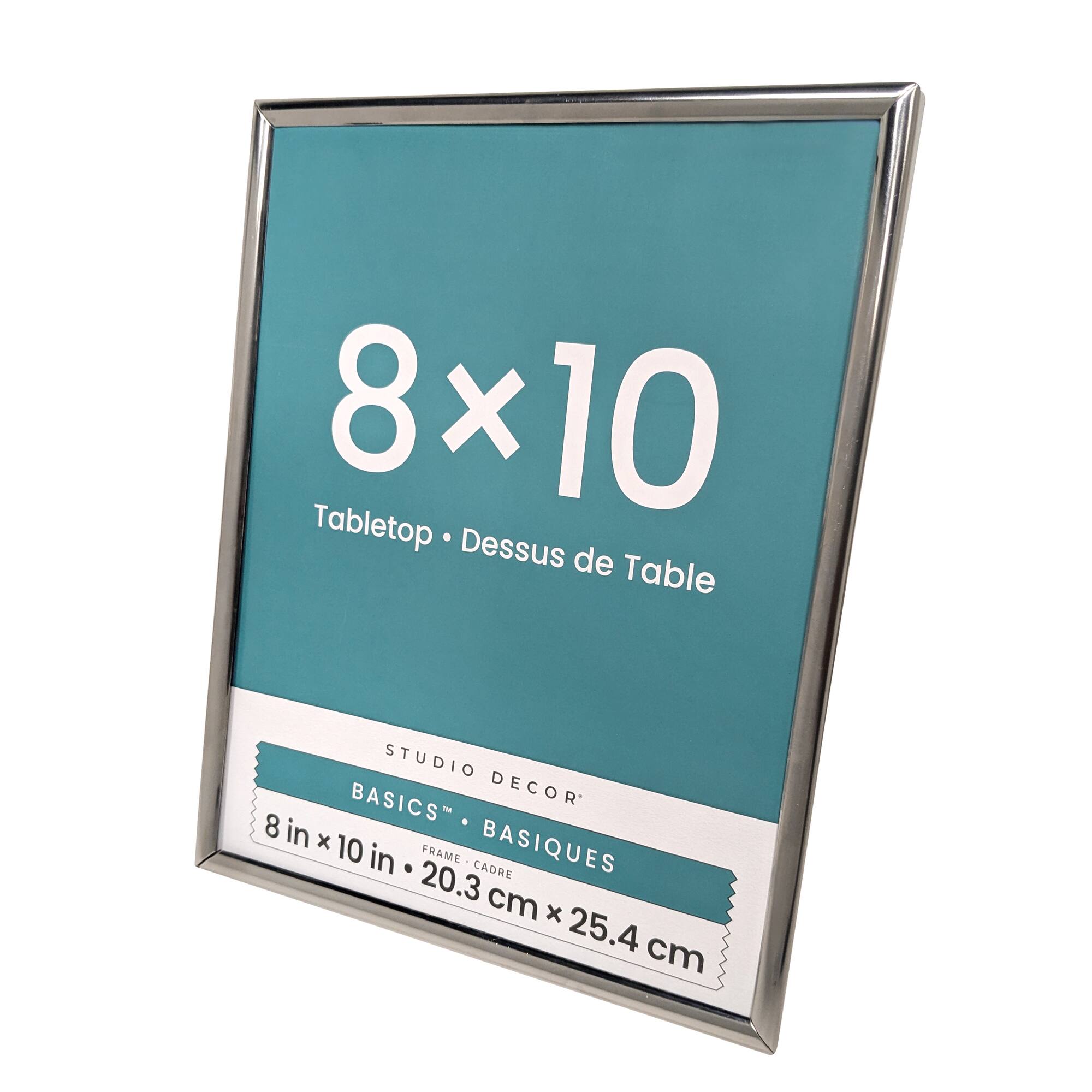 Basics™ 8" x 10" Silver Rounded Metal Frame by Studio Décor®